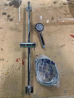 Bossini glijstang 70 cm chroom met standen douche, Ophalen of Verzenden, Nieuw, Chroom, Douche