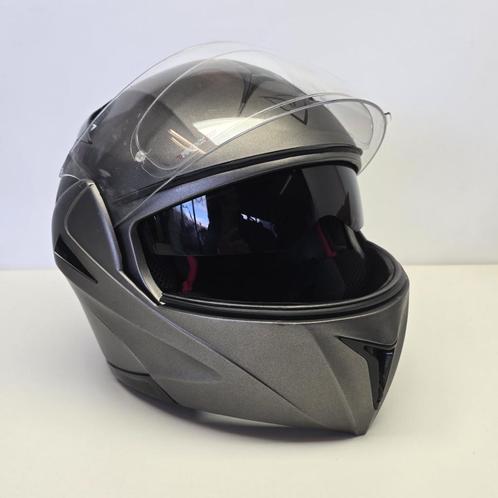 Demm Systeemhelm Mat Antraciet Maat L I Nette Staat, Motoren, Kleding | Motorhelmen, Ophalen of Verzenden