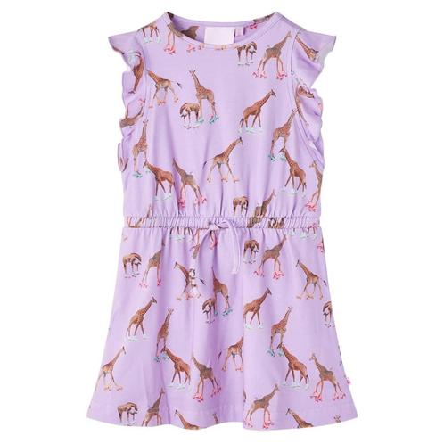 vidaXL Kinderjurk met mouwen met ruches en trekkoord 104, Kinderen en Baby's, Kinderkleding | Overige, Nieuw, Verzenden
