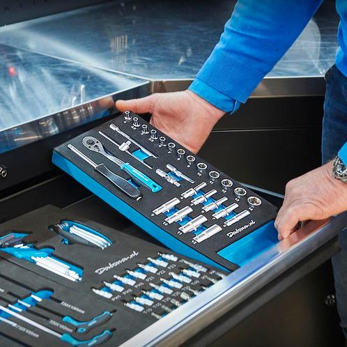 Datona Dopsleutelset 1/4 opname 28-delig in Plus, Doe-het-zelf en Verbouw, Gereedschap | Handgereedschap, Nieuw, Ophalen of Verzenden