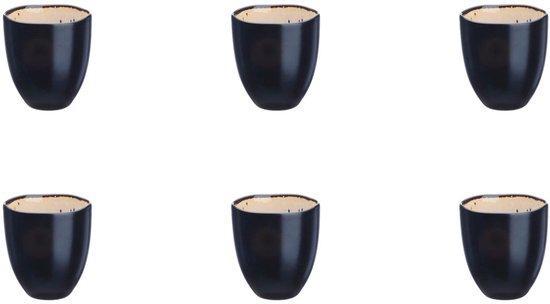 2dekans | Kopje IRIS 15cl - 6 stuks - Ivoorwit, Huis en Inrichting, Keuken | Servies, Zo goed als nieuw, Ophalen of Verzenden