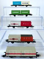 Lima H0 - Modeltrein goederenwagon (5) - Set containerwagens, Hobby en Vrije tijd, Modeltreinen | H0, Nieuw