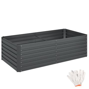 Hoge plantenbak Blomma, 1100l, verzinkt, 200x100x56cm - antr beschikbaar voor biedingen