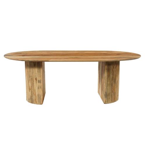 Mangohouten Eettafel Maeve 220x100 cm, Huis en Inrichting, Tafels | Eettafels, Nieuw, Overige houtsoorten, Overige vormen, Verzenden