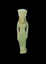 Oude Egypte, late periode Faience Amulet of Isis (Zonder