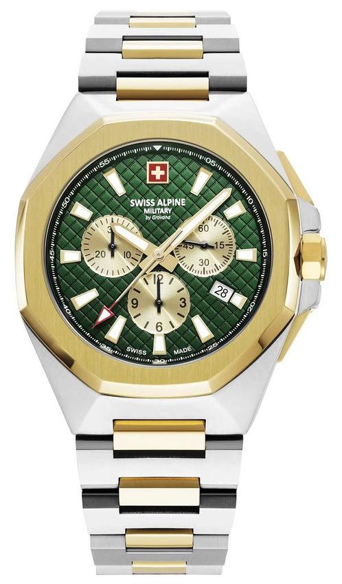 Swiss Alpine Military 7005.9144 Typhoon horloge 42 mm, Sieraden, Tassen en Uiterlijk, Horloges | Heren, Staal, Nieuw, Staal, Overige merken