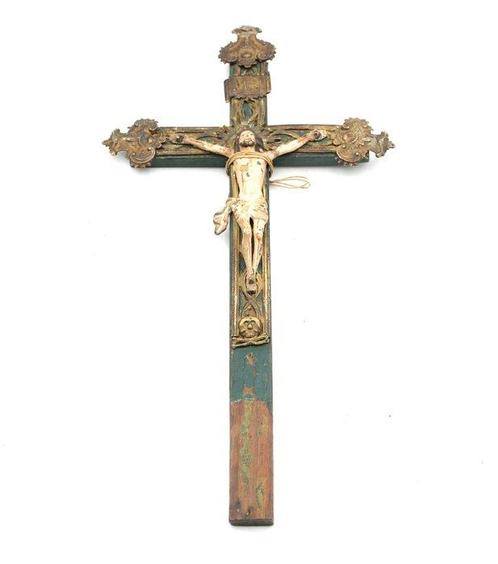 Kruis - Hout - 1750-1800, Antiek en Kunst, Kunst | Niet-Westerse kunst