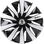 Sparco Wieldoppen Lazio - 16 inch - Zwart/Zilver, Ophalen of Verzenden, Zo goed als nieuw