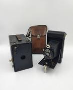 Kodak No. 2 Folding Hawk-Eye Model B + Kodak No. 2A Brownie, Audio, Tv en Foto, Fotocamera's Analoog, Nieuw