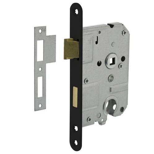 Intersteel cilinder dag en nachtslot 55 mm met zwarte, Doe-het-zelf en Verbouw, Hang- en Sluitwerk, Nieuw, Verzenden