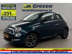 Fiat 500 1.0 Hybrid Club LED Clima Cruise Carplay LMV PDC, Auto's, Blauw, Handgeschakeld, Nieuw, Hybride Elektrisch/Benzine