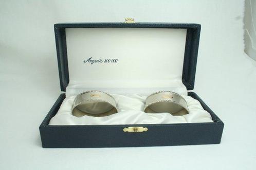 Servethouders (2) - .800 zilver - Servetthouder Zilver, Antiek en Kunst, Antiek | Goud en Zilver