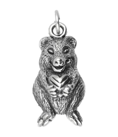 Zilveren Wallaby - kleine kangoeroe kettinghanger, Sieraden, Tassen en Uiterlijk, Kettinghangers, Verzenden