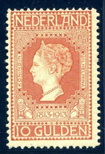 Nederland 1913/1913 - Nummer 101 met plaatfout 101P (NO RP), Postzegels en Munten, Postzegels | Nederland
