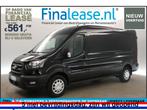 Ford Transit L3H2 Trend 130PK BPM Vrij Airco Cam PDC €561pm, Zwart, Nieuw, Ford, Lease