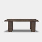 Tafel Rechthoekig Eikenhout  Half Rond  140x90, Huis en Inrichting, Tafels | Eettafels, Nieuw