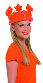 Holland Oranje opblaasbare kroon, Verzenden, Nieuw