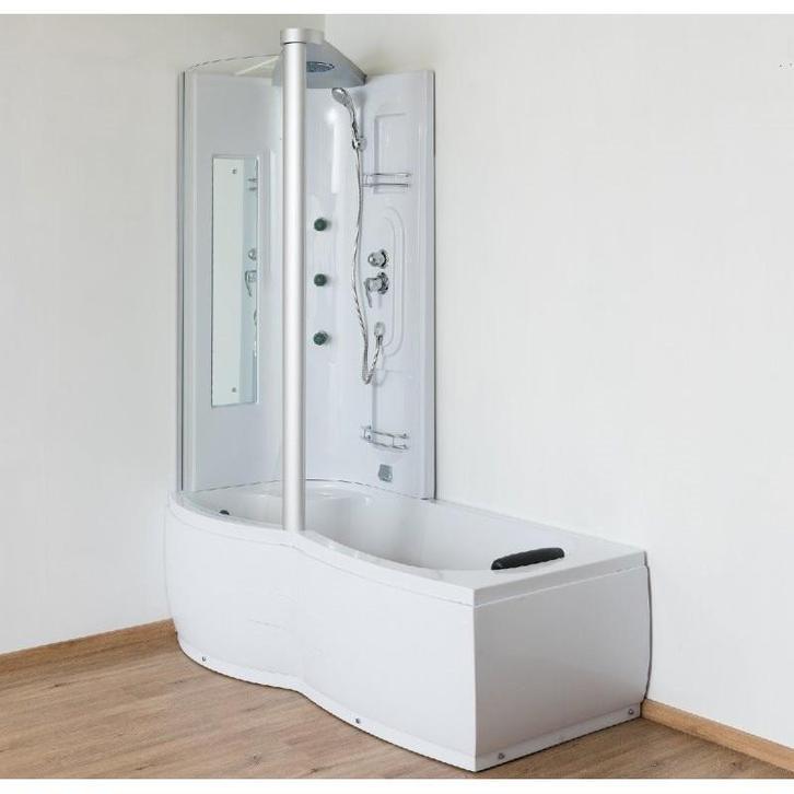 Douche- Bad Combinatie Dauphine Rechts 170X80 (Badkamer), Huis en Inrichting, Badkamer | Complete badkamers, Nieuw, Ophalen of Verzenden