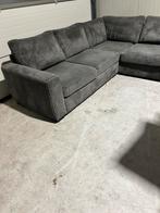 Prachtige ribstof hoekbank in zeer nette staat, Huis en Inrichting, 250 tot 300 cm, Hoekbank, Zo goed als nieuw, Vierpersoons of meer