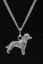 Zilveren Poedel huishond model met staart ketting hanger ..., Sieraden, Tassen en Uiterlijk, Verzenden, Nieuw