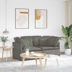vidaXL Modulaire bank met kussens corduroy stof lichtgrijs, Huis en Inrichting, Banken | Bankstellen, Verzenden, Nieuw, Stof