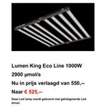 Kweeklamp Ledlamp Lumen King Eco Line 1000W, 720W en 400W, Tuin en Terras, Ophalen, Nieuw, Kweeklamp