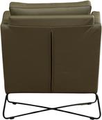 Olijfgroene leren moderne design stoels - Toledo Leer Olive, Huis en Inrichting, Fauteuils, Nieuw, Ophalen of Verzenden, 50 tot 75 cm