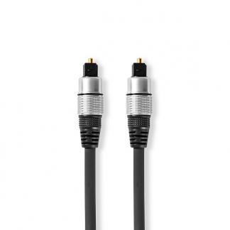 Optische kabel | Nedis | 5 meter (Toslink, Verguld), Audio, Tv en Foto, Audiokabels en Televisiekabels, Nieuw, Verzenden