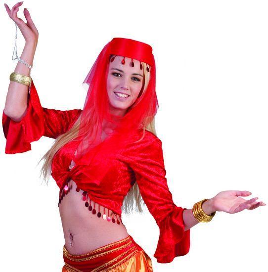 Bolero 1001 nacht rood, Kleding | Dames, Carnavalskleding en Feestkleding, Nieuw, Ophalen of Verzenden