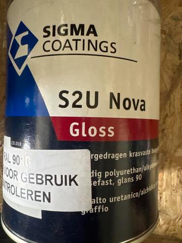 Sigma S2U Nova Gloss - Ral 9010 - 1 liter beschikbaar voor biedingen