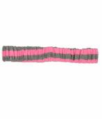 Haarband Sport Neon Streep Grijs Roze, Nieuw