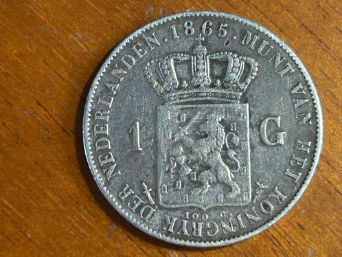 Nederland. Willem III. 1 Gulden 1865 (Zonder Minimumprijs), Postzegels en Munten, Munten | Nederland