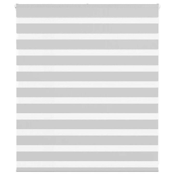 vidaXL Zebra rolgordijn 130x100 cm stofbreedte 125,9 cm, Huis en Inrichting, Stoffering | Gordijnen en Lamellen, Grijs, Nieuw