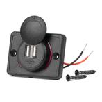 Inbouw USB oplader - 2 poorten - 12 / 24V - Met afdekkapje, Auto diversen, Auto-accessoires, Ophalen of Verzenden, Nieuw