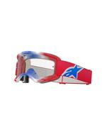 Alpinestars Vision 5 Crossbril Rood/Wit/Blauw met Heldere Le, Verzenden, Nieuw met kaartje