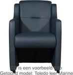 Set van 4 Bruine leren landelijke eetkamerfauteuils - Vintag, Huis en Inrichting, Overige kleuren, Nieuw, Leer, Ophalen of Verzenden
