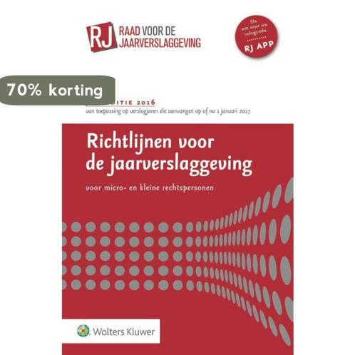 Richtlijnen voor de Jaarverslaggeving 2016 9789013136432, Boeken, Economie, Management en Marketing, Gelezen, Verzenden