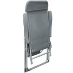Tuinstoel met hoge rug Antraciet Aluminium , set van 2, Verzenden, Nieuw