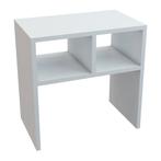 [en.casa] Bijzettafel Ravnsborg met 2 planken 50x50x30 cm wi, Huis en Inrichting, Verzenden, Nieuw