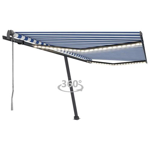 vidaXL Luifel automatisch met LED en windsensor 400x300cm, Tuin en Terras, Zonneschermen, Nieuw, Verzenden