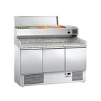 GGM Gastro | Pizza koelwerkbank ECO - 1400x700mm - met 3 |, Verzenden, Nieuw in verpakking