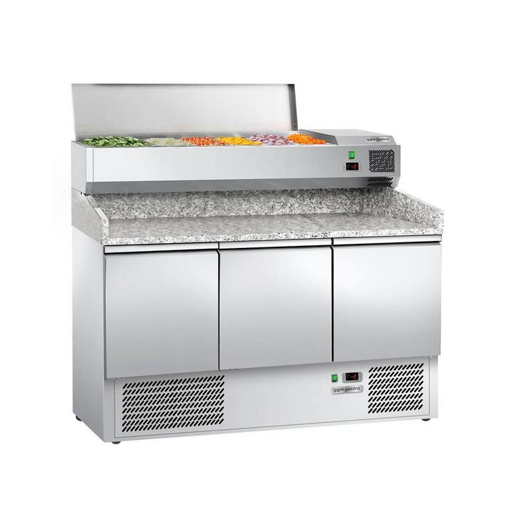 GGM Gastro | Pizza koelwerkbank ECO - 1400x700mm - met 3 |, Zakelijke goederen, Horeca | Meubilair en Inrichting, Verzenden