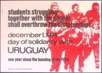 Studenten tegen dictatuur in Uruguay op poster (lijst optie), Verzenden, Nieuw, Overige onderwerpen, Met lijst