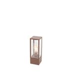 Industriële staande buitenlamp roestbruin 40 cm IP44 -, Tuin en Terras, Buitenverlichting, Verzenden, Nieuw, Aluminium