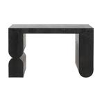 *WOONWINKEL* Kare Design Curve Black Sidetable Zwart Hout, Huis en Inrichting, Tafels | Sidetables, Verzenden, Nieuw