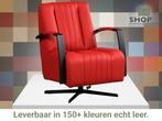 Leren draaifauteuil Galaxy - Toledo Ducati (rood) -, Huis en Inrichting, Fauteuils, Nieuw, Ophalen of Verzenden, 50 tot 75 cm