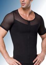 Body Zipper T-Shirt -Medium-Zwart