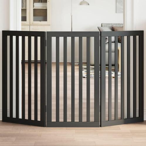 vidaXL Hondenhek inklapbaar 3 panelen 150 cm populierenhout, Dieren en Toebehoren, Honden-accessoires, Nieuw, Verzenden