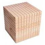 MAB 10 x 10 Kubieke deciliter GEEL hout, Verzenden, Nieuw
