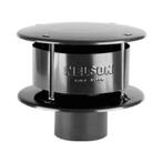 Burgerhout Ø110 aluminium rookgaskap zwart, Doe-het-zelf en Verbouw, Verzenden, Nieuw